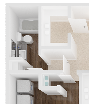 3 Bedroom 2 Bathroom Oak Park | Turlock| Floorplan D